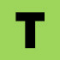 Brother Btag-G31 compatible label tape black on light green 12mm