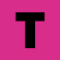 Brother Btag-P31 compatible label tape black on pink 12mm