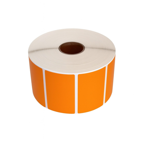 Thermal labels, 57 x 32mm, orange, 1500 labels