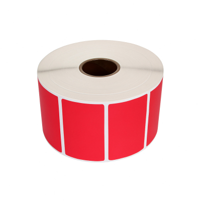 Thermal labels 57 x 32 red
