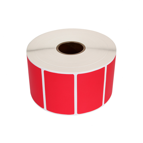 Zebra red compatible labels, 57 x 32mm, 1500 labels