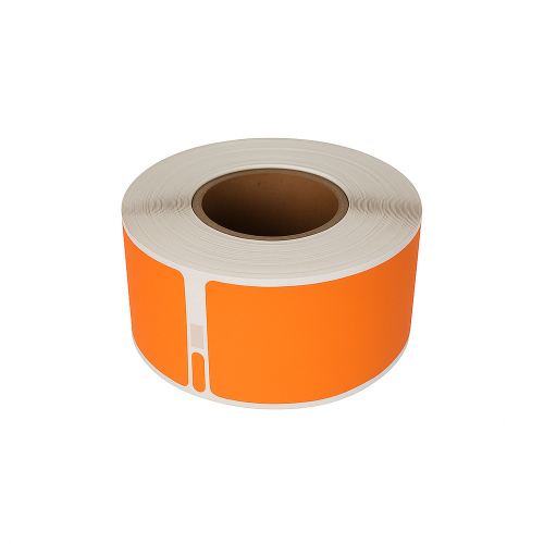 Dymo 99010 compatible labels orange, 28 x 89mm, 130 labels