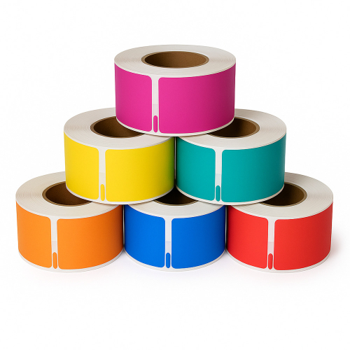 Seiko SLP-1RL compatible labels rainbow box, 28 x 89mm, 6x 130 labels