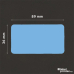 Dymo 99012 compatible labels blue, 36 x 89mm, 260 labels