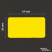 Dymo 99012 compatible labels yellow, 36 x 89mm, 260 labels