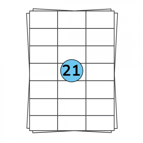 A4 sheet labels 70 x 42 mm, 2,100 labels