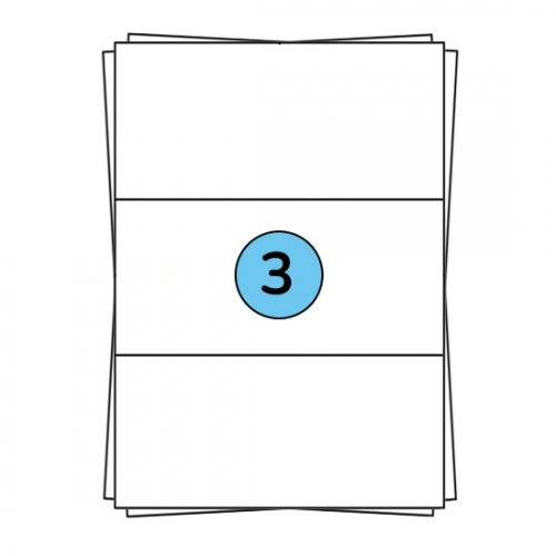 A4 sheet labels 210 x 99 mm, 300 labels