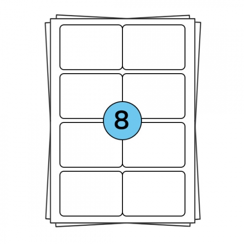 A4 sheet labels 99 x 68 mm, 800 labels