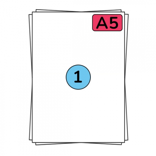 A5 sheet labels 210 x 148 mm, 100 labels