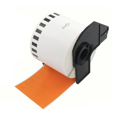 Brother DK-22205 compatible labels orange