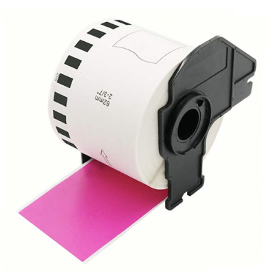 Brother DK-22205 compatible labels pink