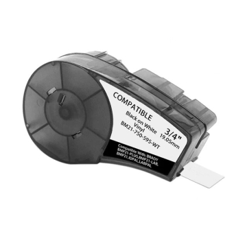 Brady M21-500-595-WT compatible lettering tape