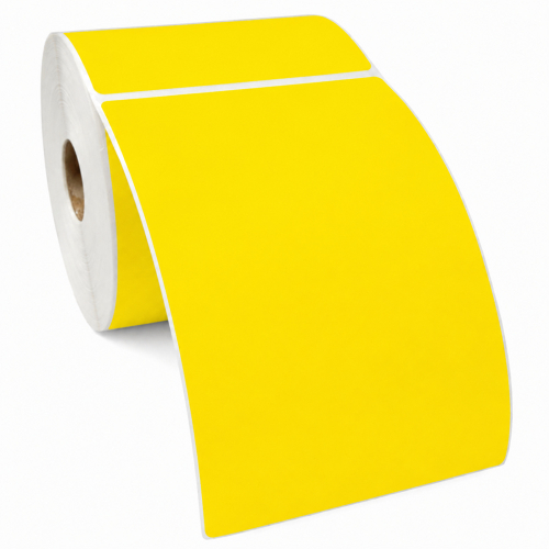Zebra compatible labels yellow, 102 x 210mm, 810 labels